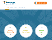 Tablet Screenshot of candela-construction.com